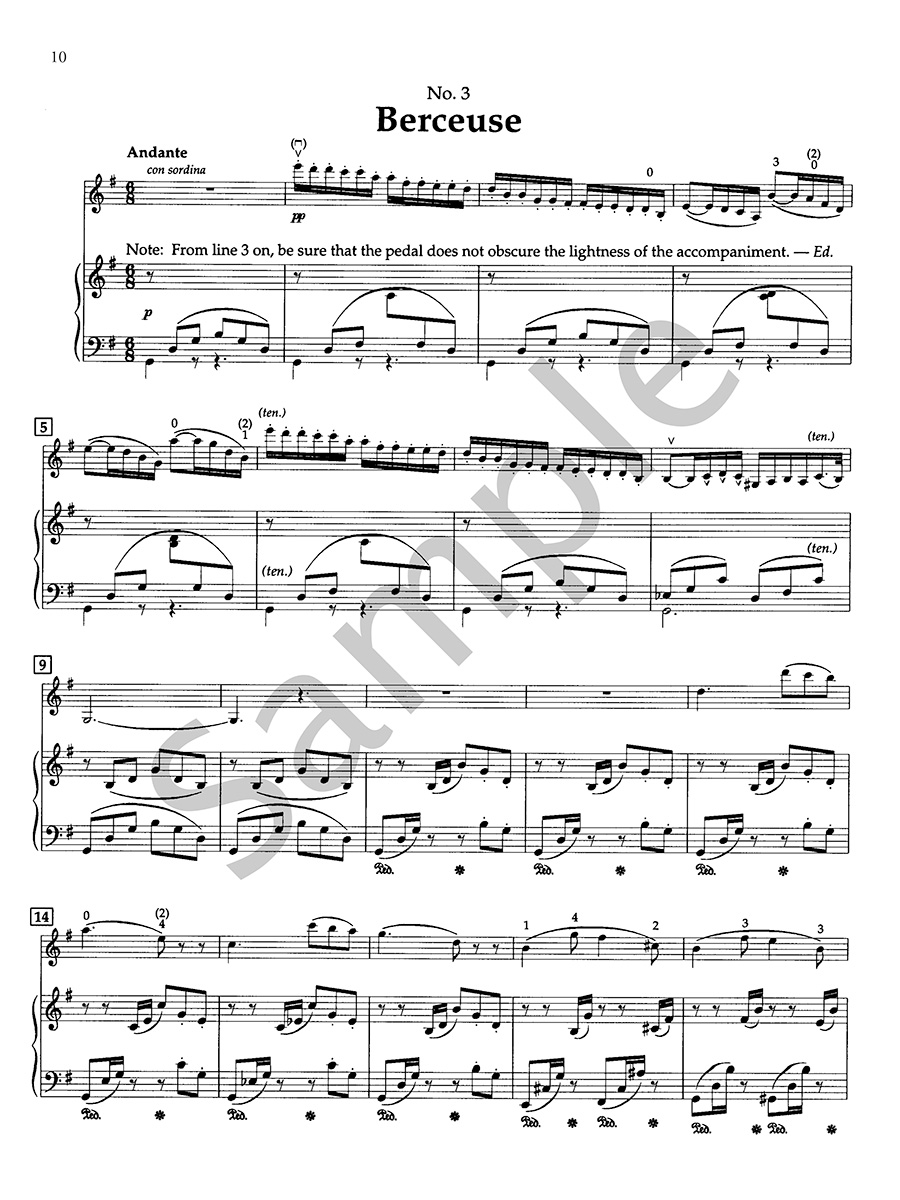 Hildegard Publishing Six Morceaux Viardot-Garcia noty housle klavír