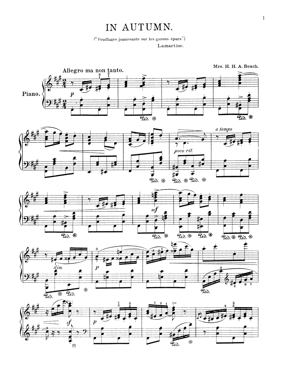 Hildegard Publishing Company Sketches Beach klavírní noty op. 15