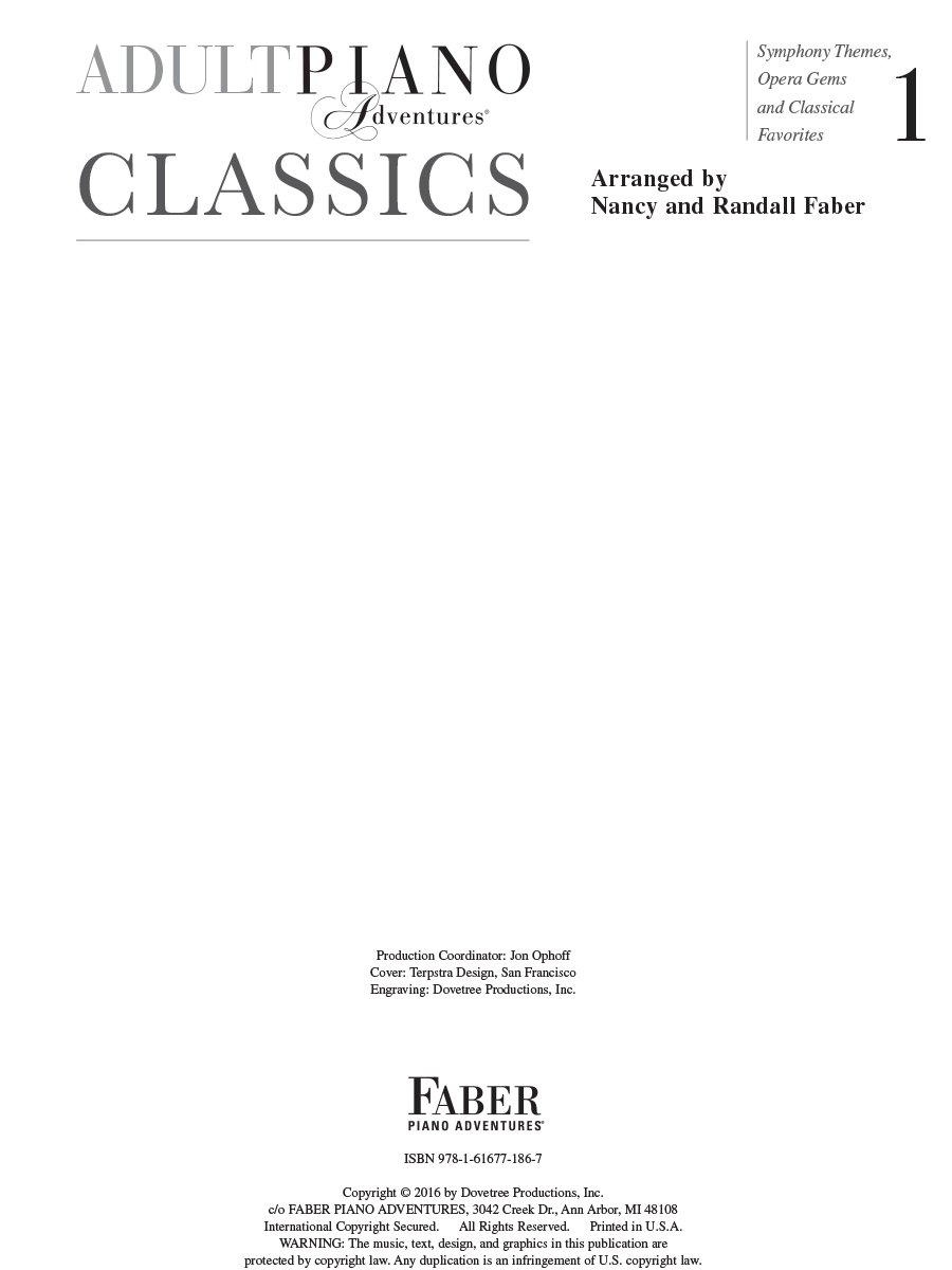 Faber Piano Adventures Classics Book 1 noty pro dospělé