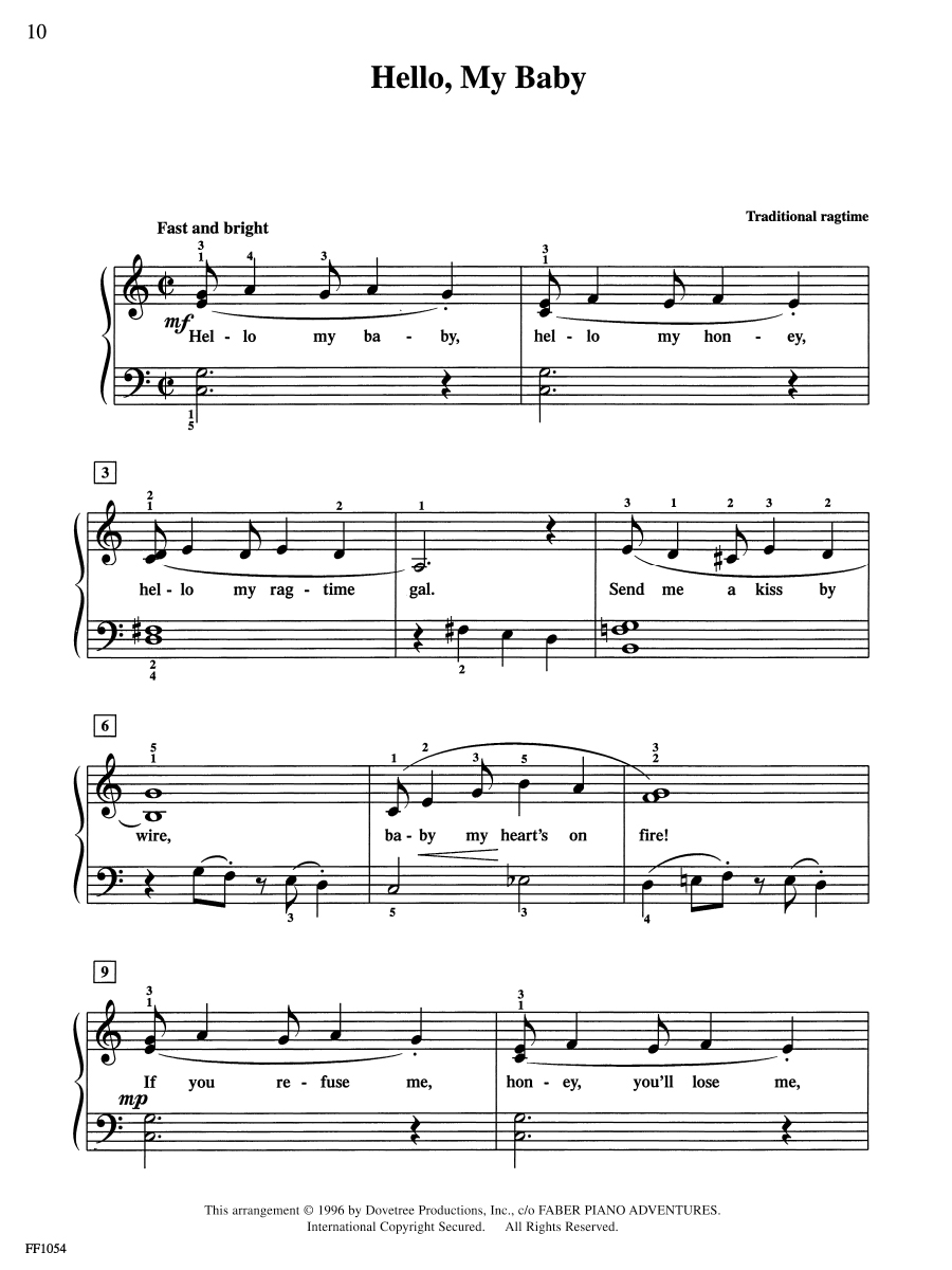 Faber Piano Adventures FunTime Piano Favorites noty level 3A–3B
