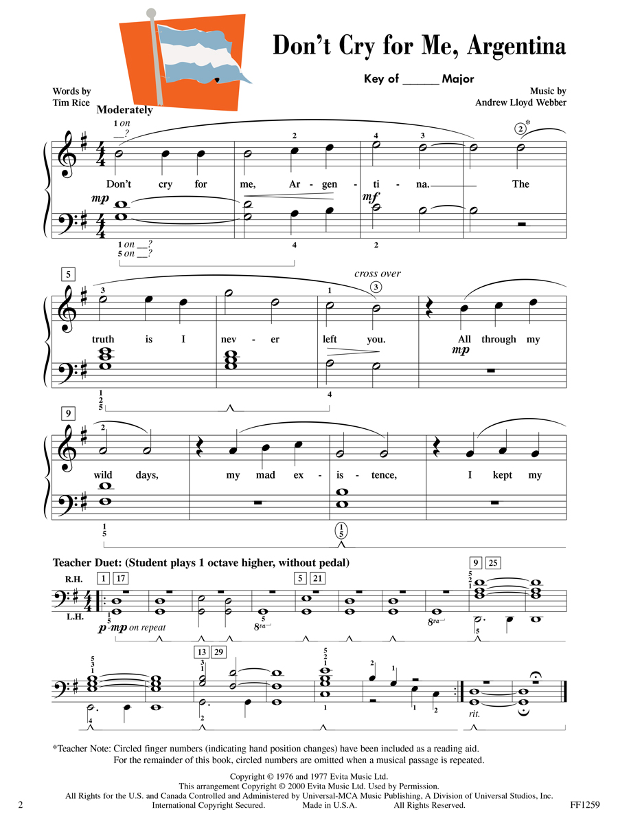 Faber Piano Adventures 2B Popular Repertoire noty pro klavír