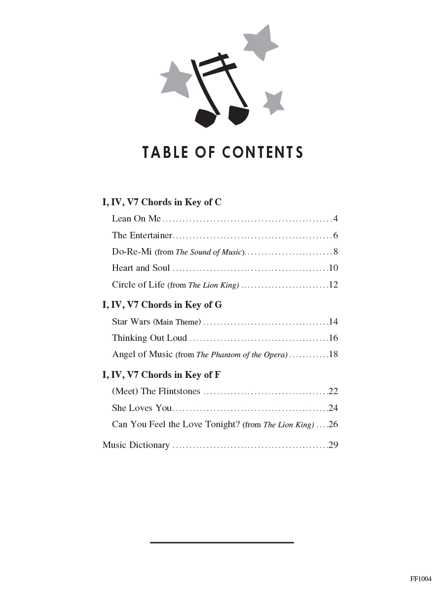 Faber ChordTime Piano Popular noty pro klavír level 2B