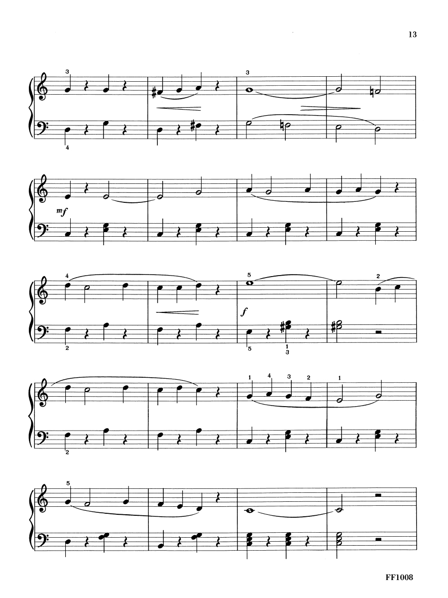 Faber FunTime Piano Ragtime & Marches noty pro klavír recitál