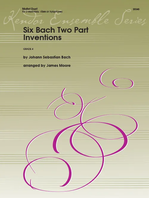 Kendor Music Six Bach Two Part Inventions noty pro bicí