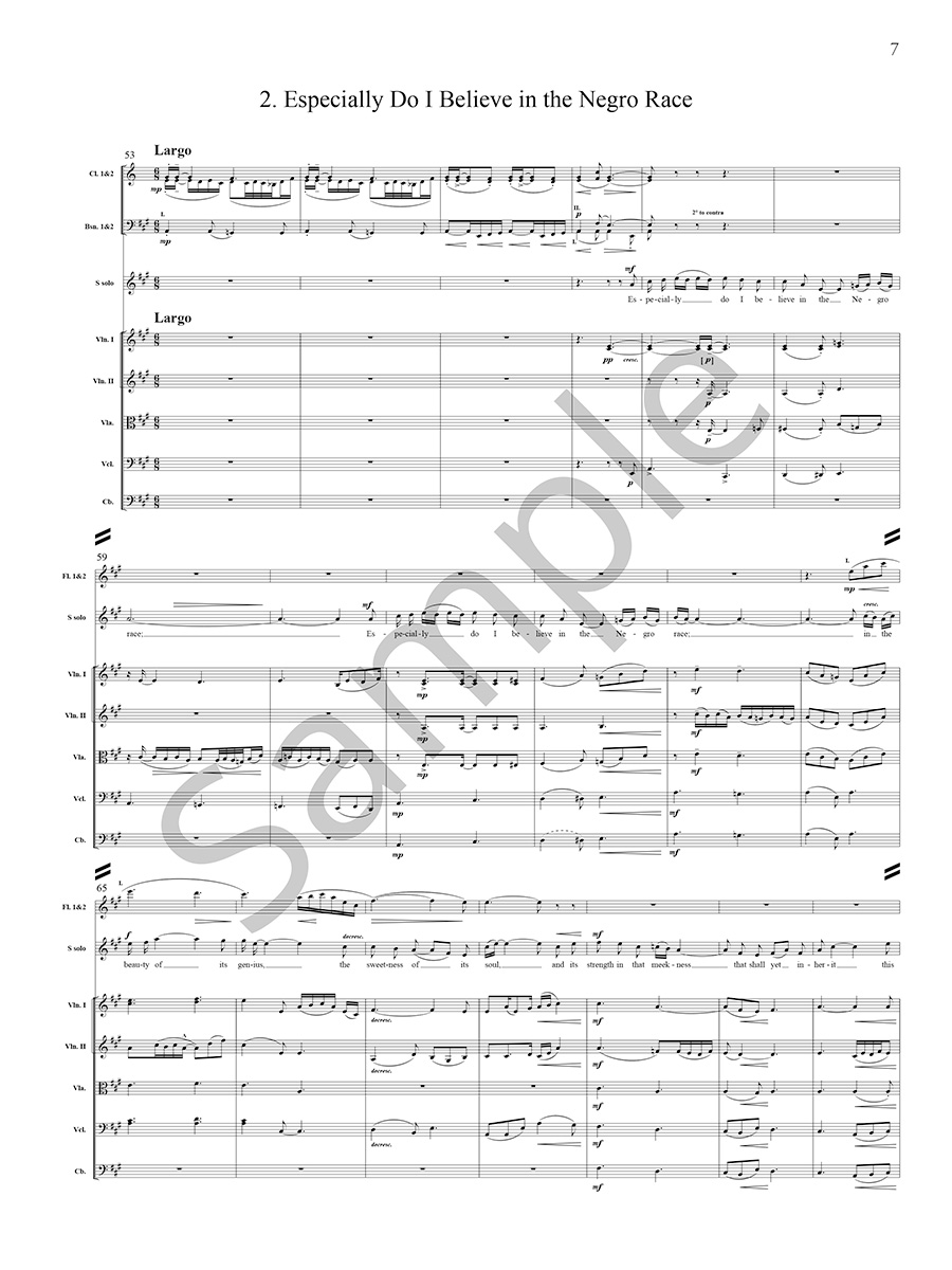 Hildegard Credo studijní partitura Margaret Bonds orchestr