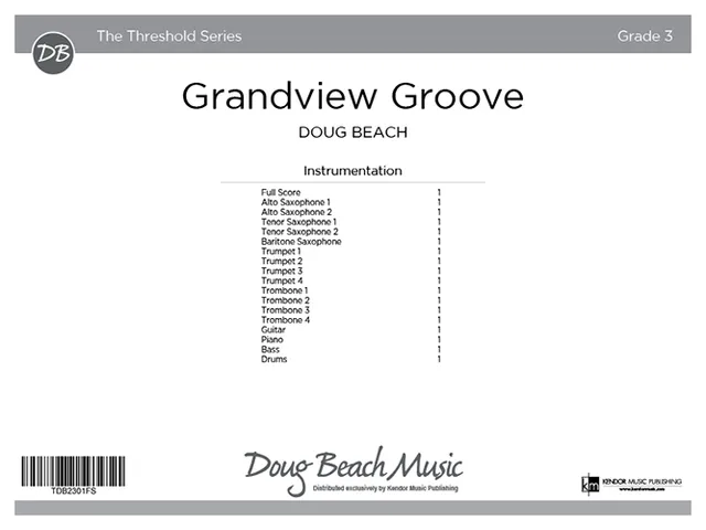 Kendor Music Grandview Groove partitura funk