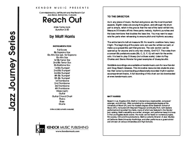 Kendor Music Reach Out partitura pro big band funk