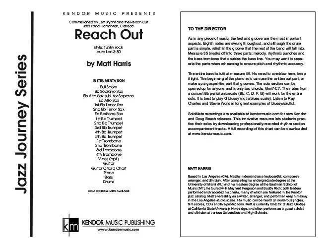 Kendor Music Reach Out partitura pro big band funk