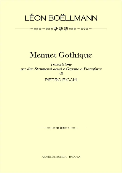 Armelin Musica Menuet Gothique noty pro varhany