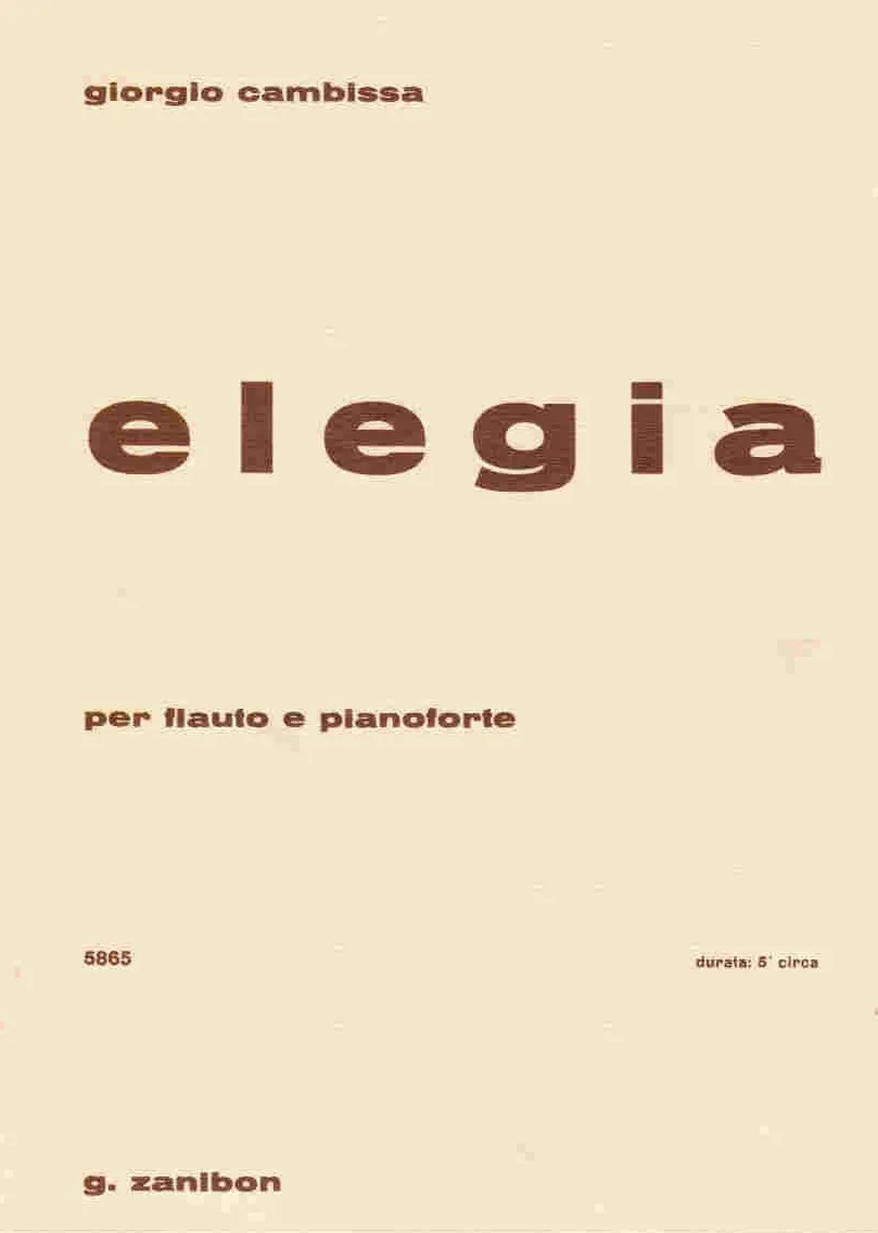 Armelin Musica Elegia noty tištěné vydání