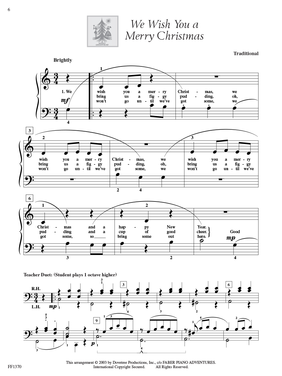 Faber Piano Adventures Adult Christmas Book 1 noty pro klavír