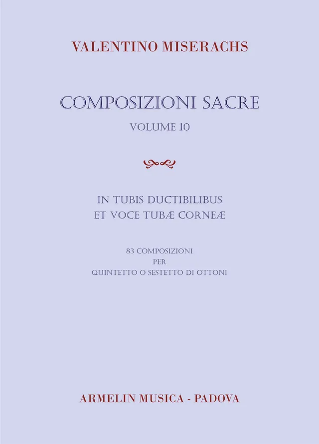 Armelin Musica Composizioni Sacre 10 noty chrámový sborník