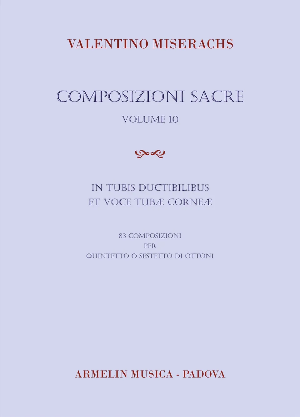 Armelin Musica Composizioni Sacre 10 noty chrámový sborník
