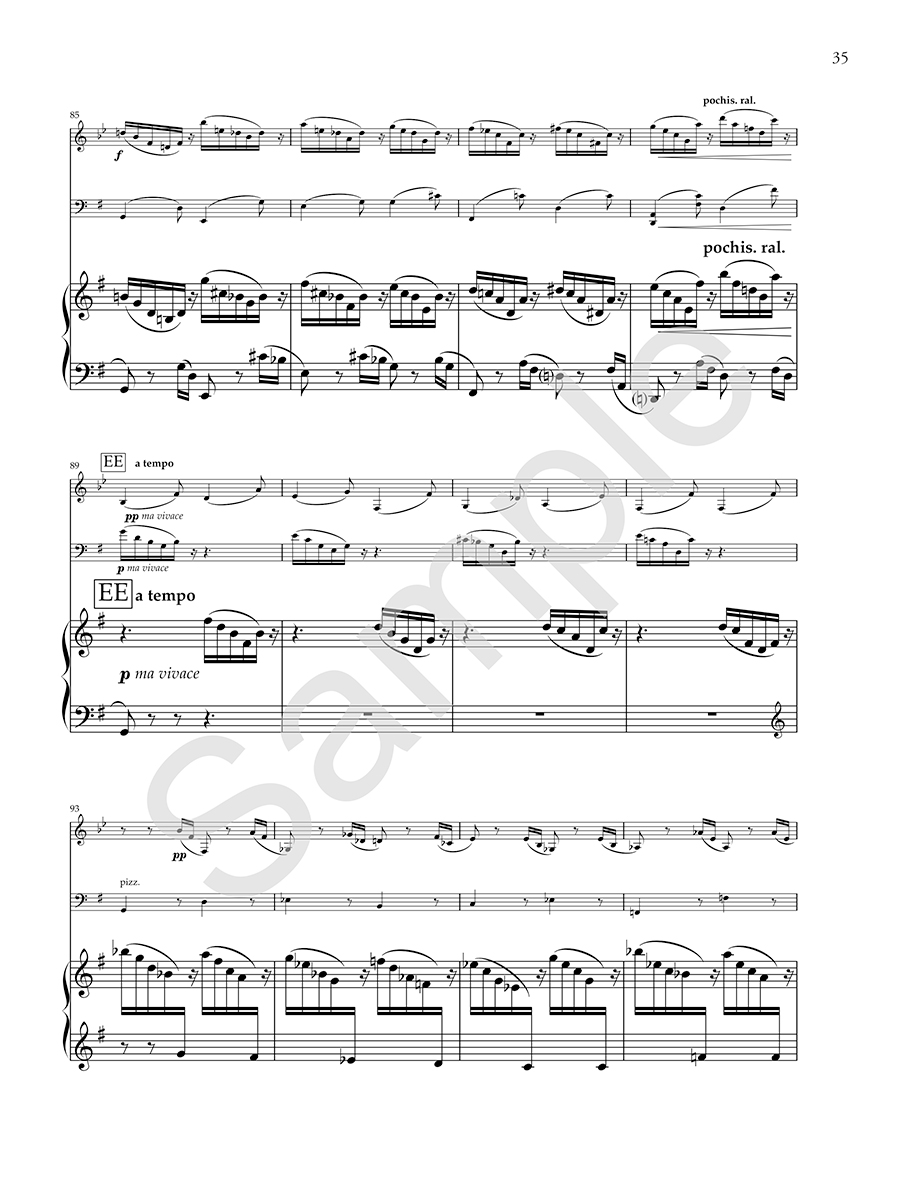 Hildegard Four Pieces Das Jahr Hensel noty trio digitální 17 min