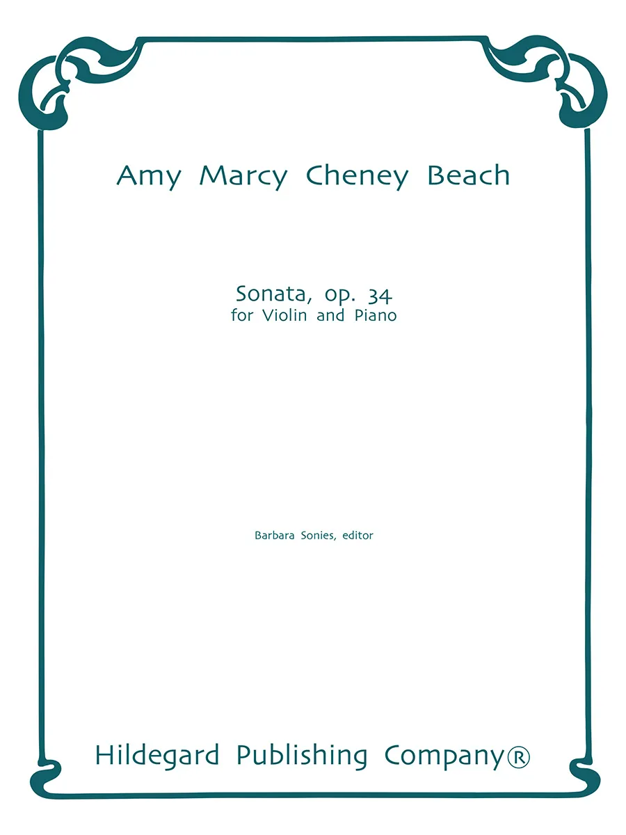 Hildegard Publishing Sonáta Op. 34 Amy Beach noty housle klavír
