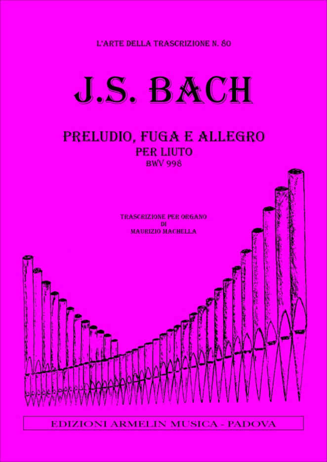Armelin Musica Suite per liuto BWV 998 noty pro loutnu