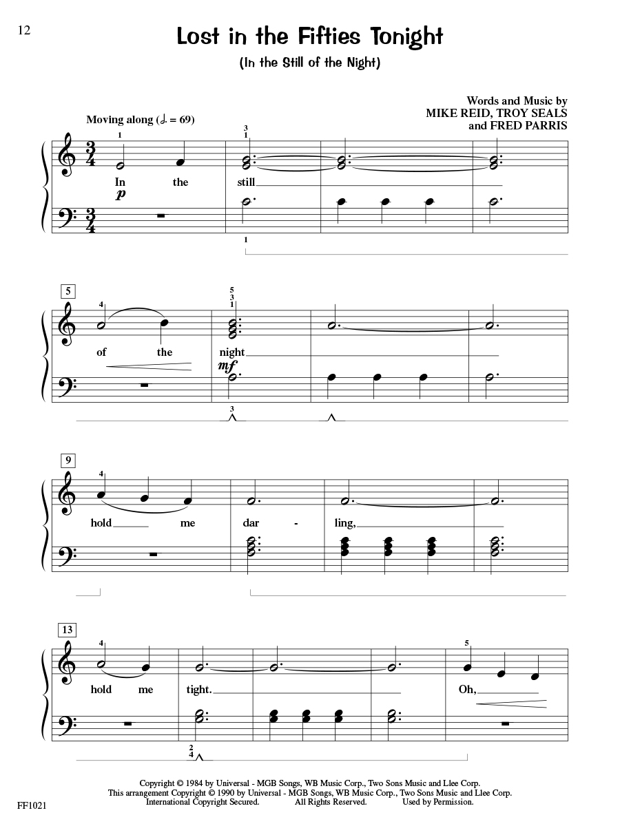 Faber ChordTime Piano Rock n Roll noty pro klavír 2B