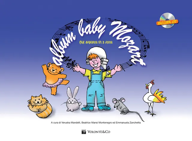 Volonte & Co Album Baby Mozart noty pro děti s CD