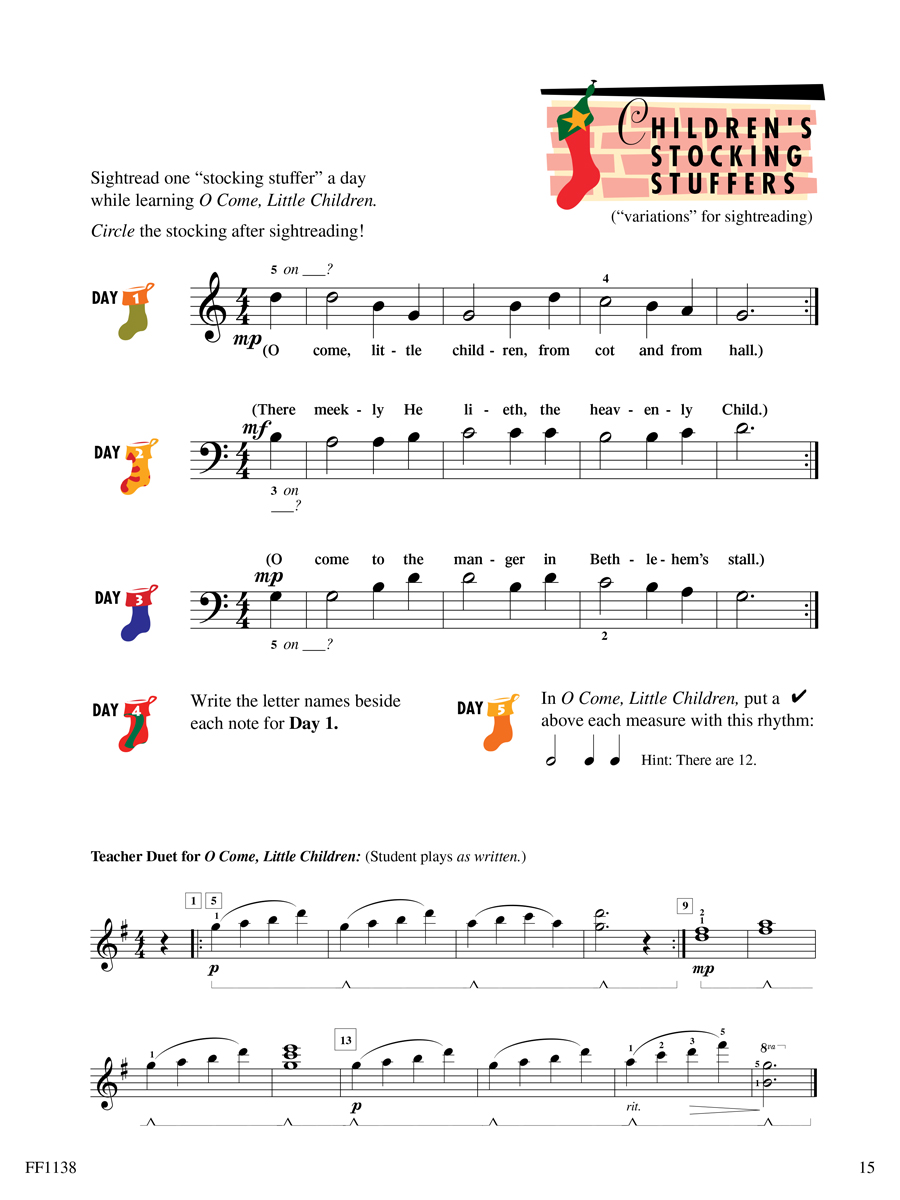 Faber Piano Adventures Level 1 Christmas noty pro klavír vánoční