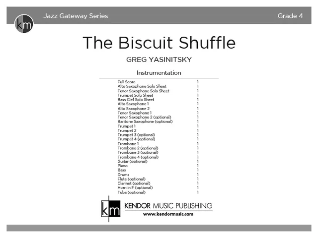 Kendor Music The Biscuit Shuffle Full Score partitura shuffle