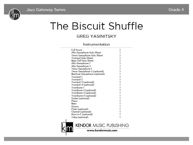 Kendor Music The Biscuit Shuffle Full Score partitura shuffle