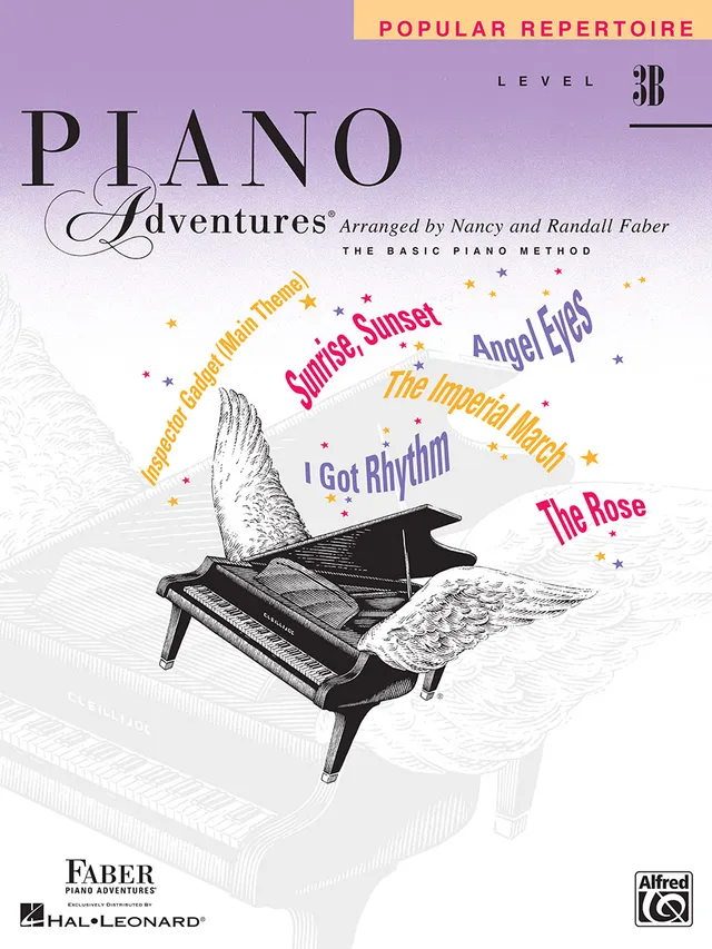 Faber Piano Adventures Level 3B Popular Repertoire noty populární
