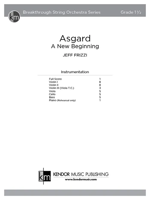 Kendor Music Asgard Full Score partitura pro smyčce