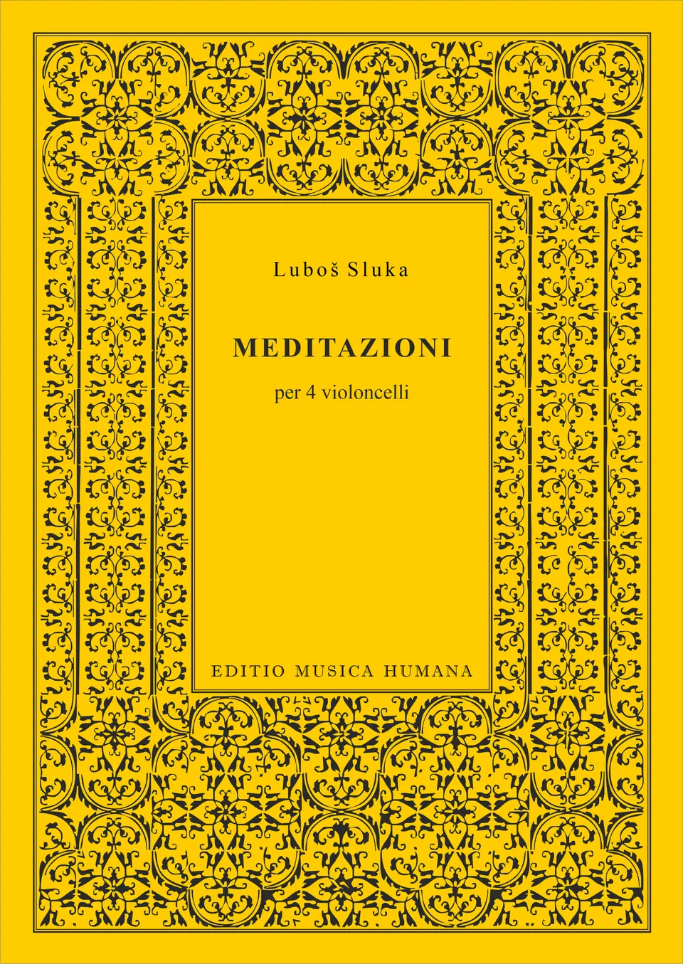 Editio Musica Humana MEDITAZIONI noty pro 4 violoncella 14 stran
