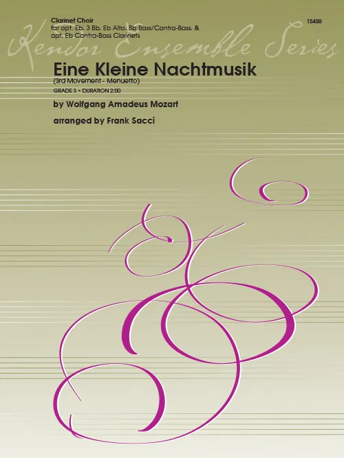 Kendor Music Eine Kleine Nachtmusik noty pro klarinetový sbor