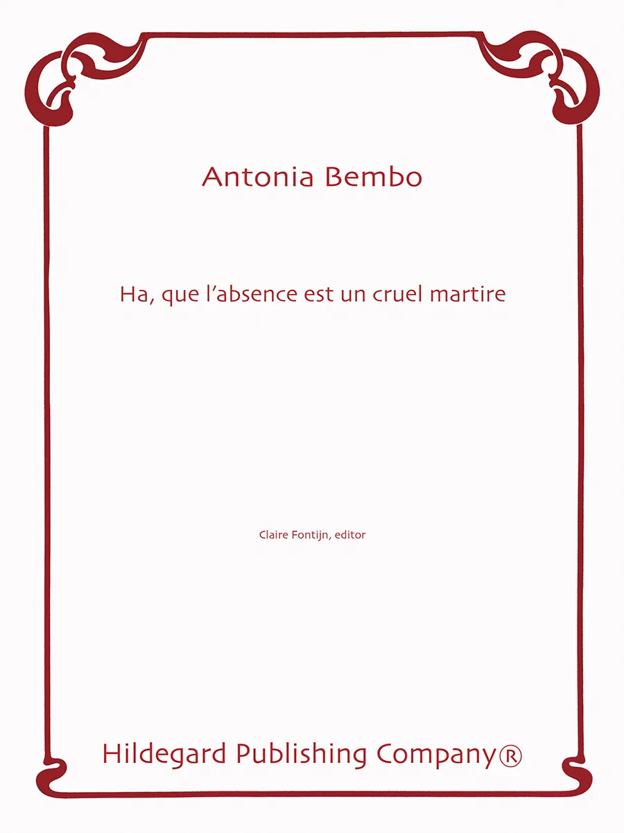Hildegard Ha que l’absence est un noty Bembo pro zpěv