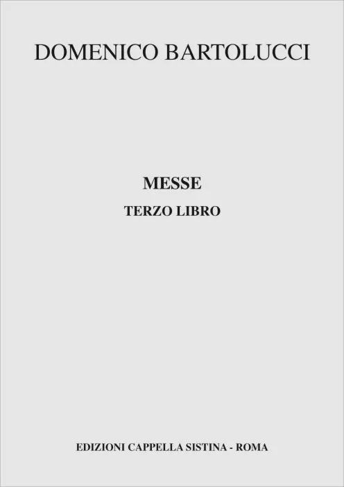 Armelin Musica Messe Libro Terzo noty 6 mší