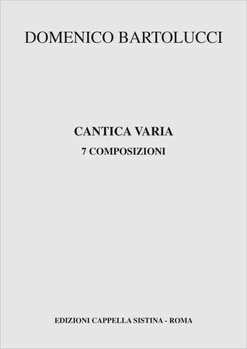Armelin Musica Cantica varia noty pro sbor a varhany