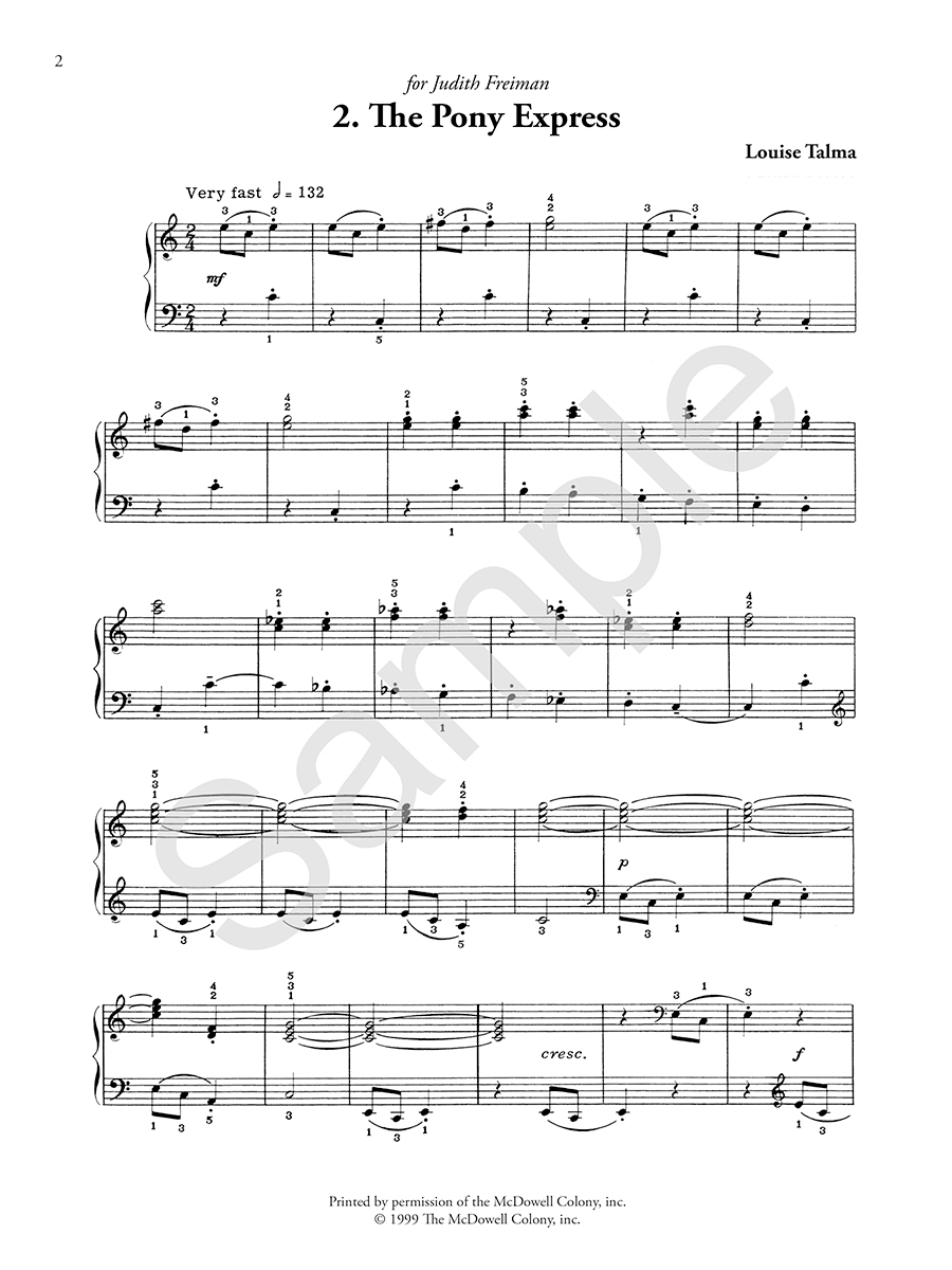 Hildegard Publishing Company Soundshots Louise Talma noty pro klavír 20 kusů