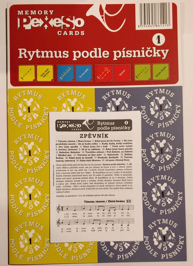 EDITIO KAREZ Rytmus podle písničky 1 pexeso 40 karet