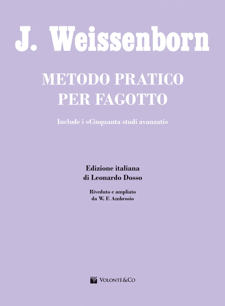 Volonte & Co Metodo Pratico per Fagotto škola pro fagot
