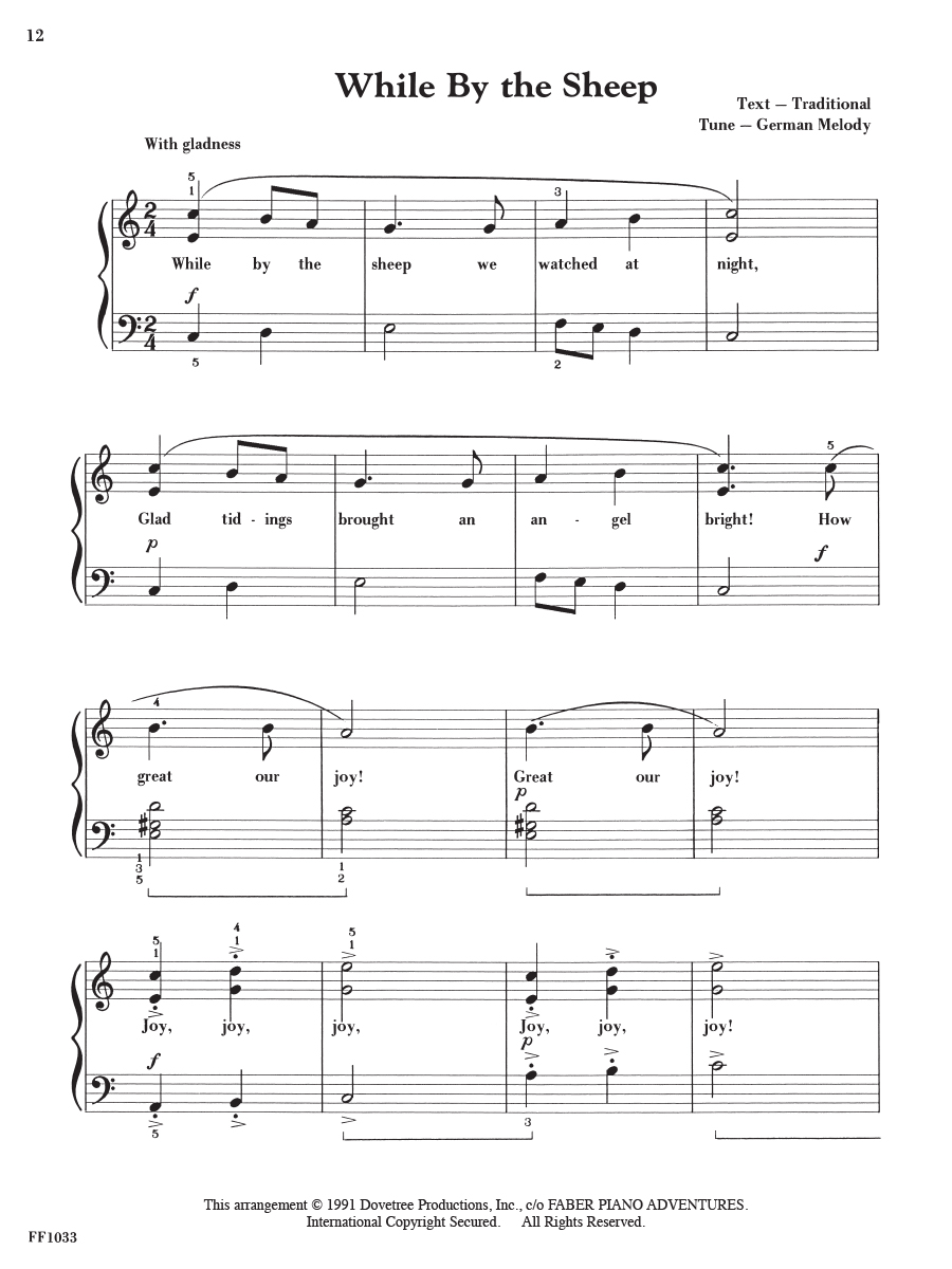 Faber FunTime Piano Hymns noty pro klavír level 3