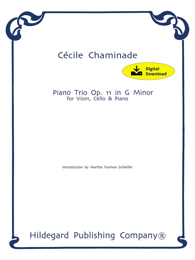 Hildegard Publishing Piano Trio Op. 11 Chaminade noty digitální