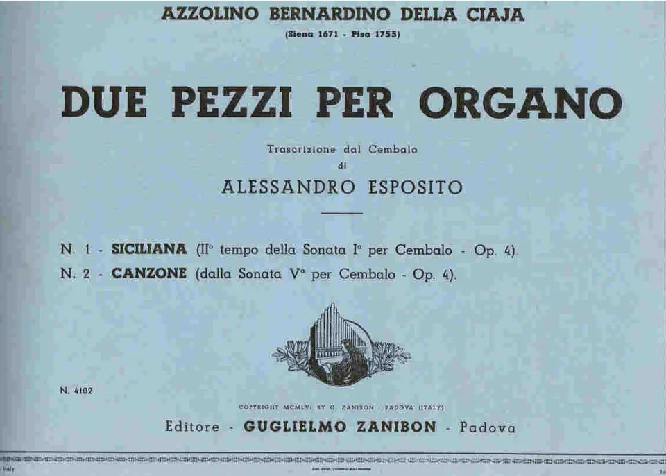 Armelin Musica Due pezzi per organo noty pro varhany