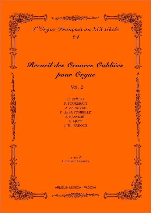 Armelin Musica Recueil Oeuvres Oubliées vol. 2 noty pro varhany