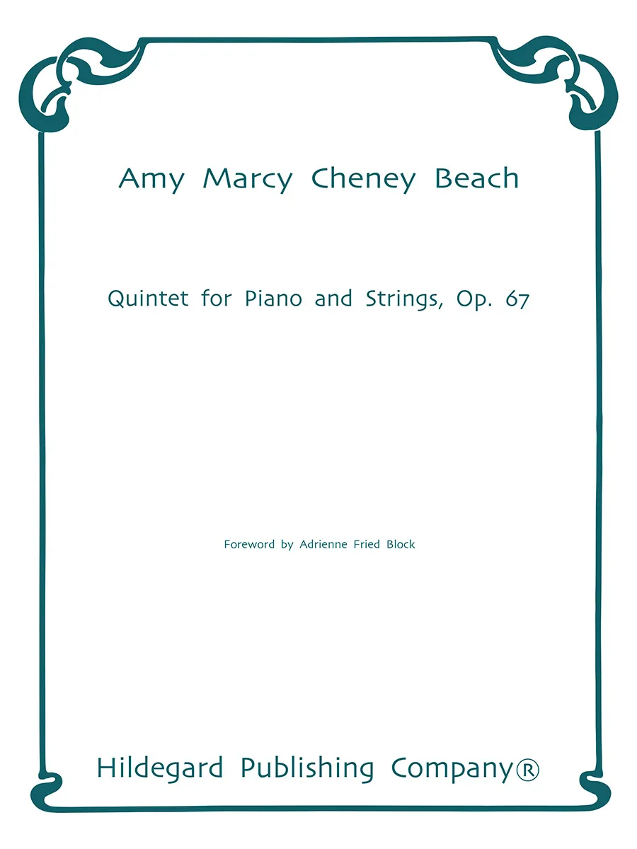 Hildegard Publishing Company Quintet Op. 67 partitura Amy Beach