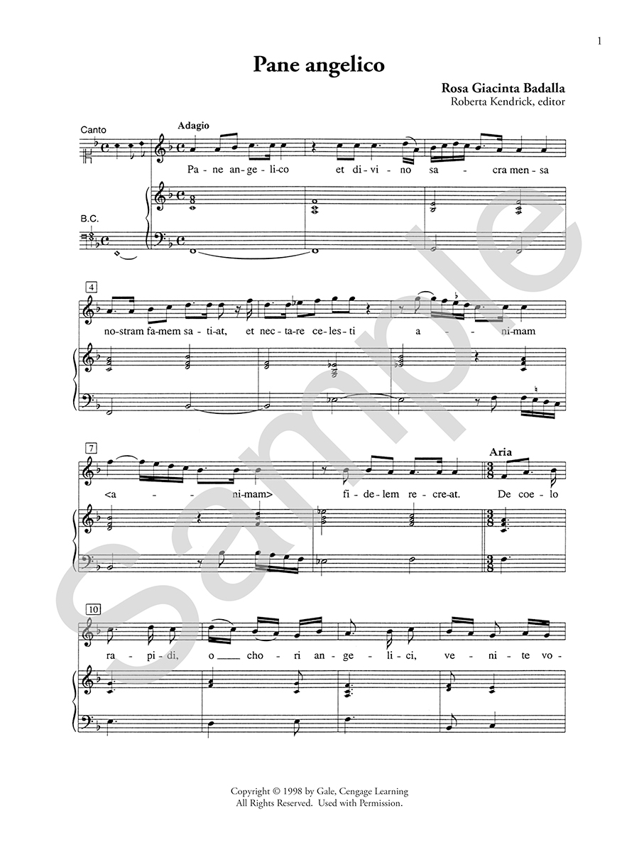 Hildegard Publishing Pane angelico Badalla noty pro hlas