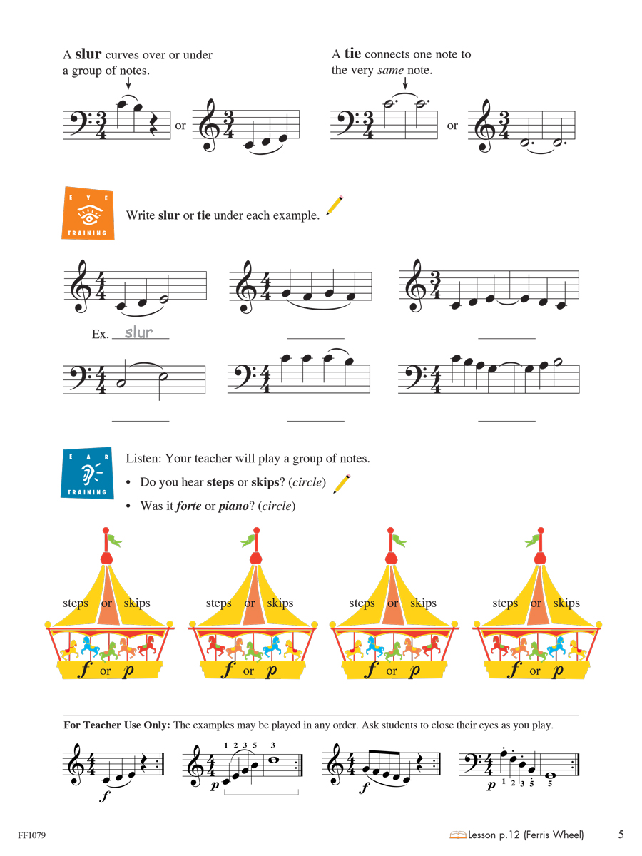 Faber Piano Adventures 1 Theory 2nd Edition hudební teorie