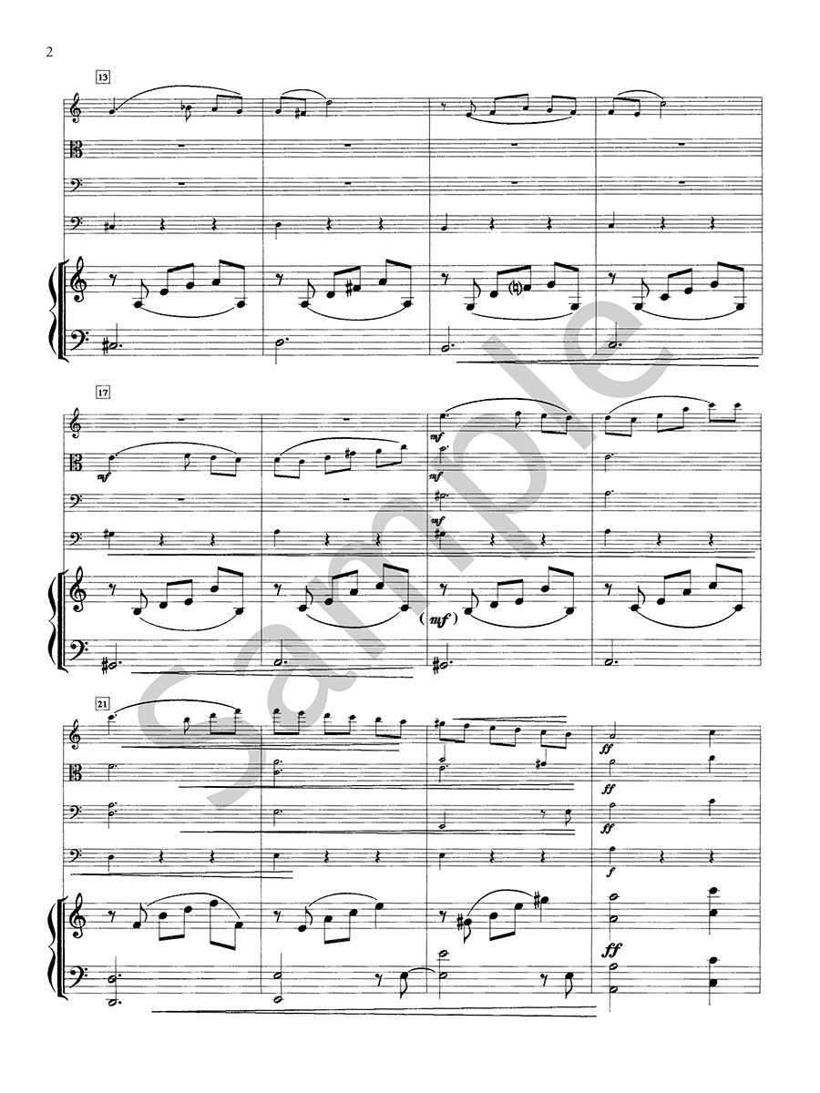 Hildegard Publishing Company Piano Quintet No. 1 Farrenc digitální noty pro kvintet
