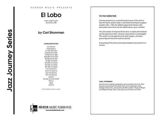 Kendor Music El Lobo Full Score partitura latin