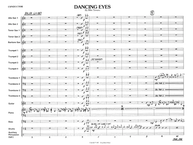 Kendor Music Dancing Eyes partitura latin