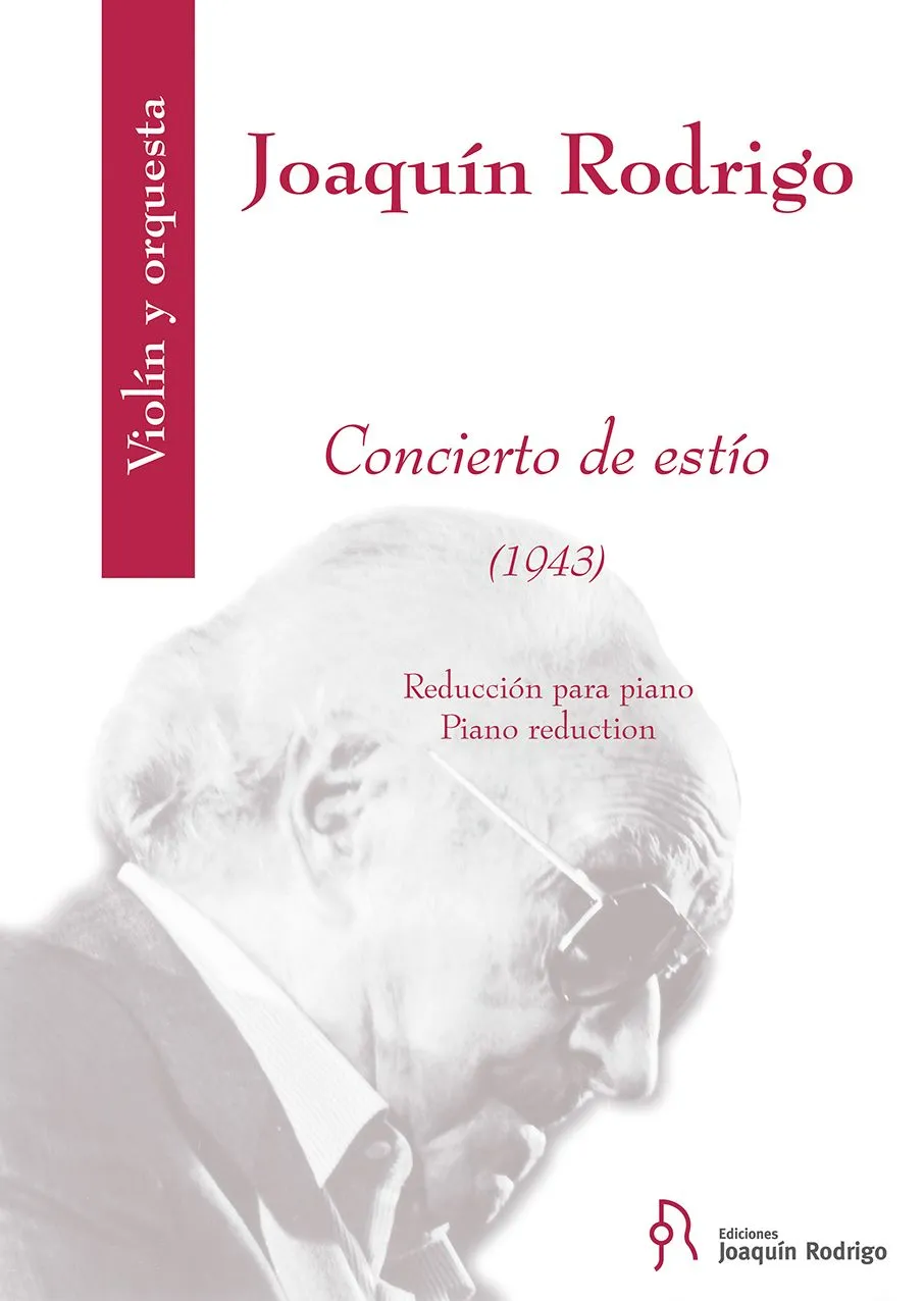 Ediciones Joaquín Rodrigo Concierto de estío noty housle klavír
