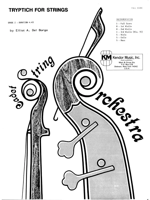 Kendor Music Tryptich For Strings partitura 4:45