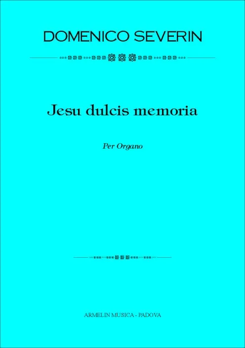 Armelin Musica Jesu dulcis memoria noty pro sbor