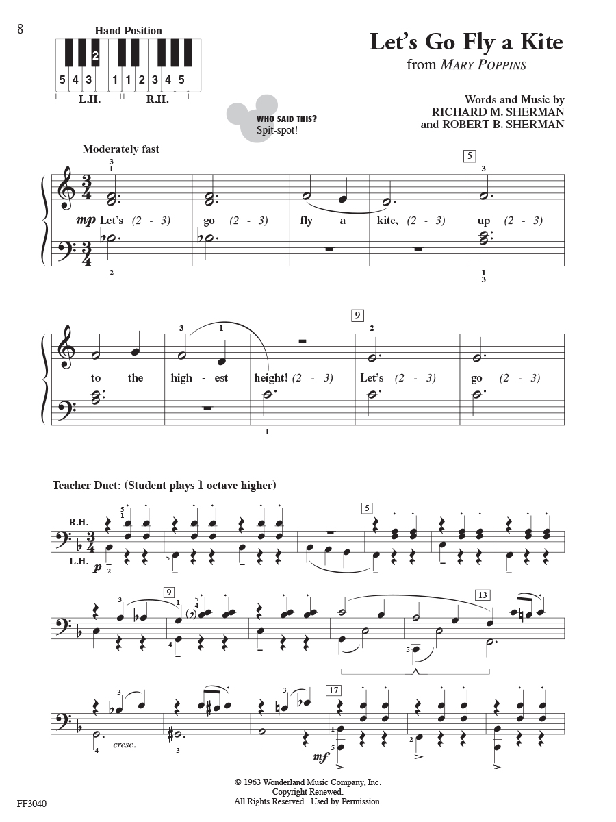 Faber Piano Adventures PlayTime Piano Disney noty Level 1