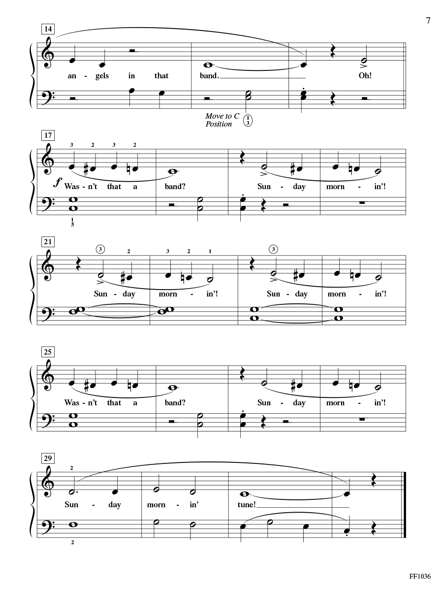 Faber Piano Adventures ShowTime Piano Hymns noty na klavír 2A